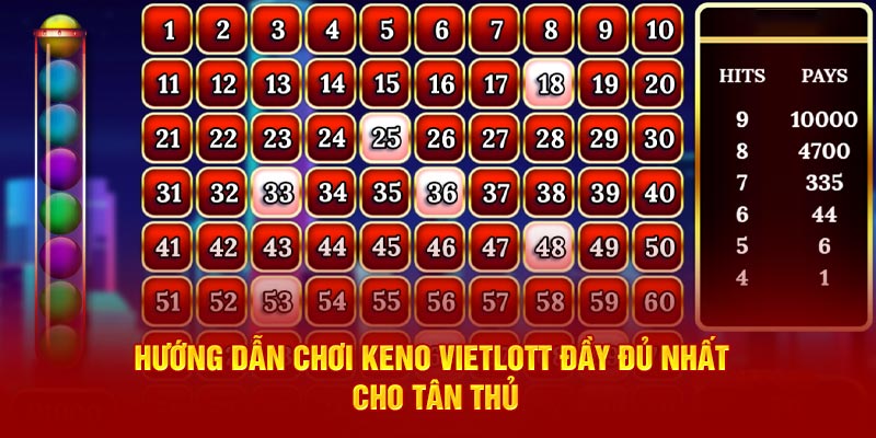 Hướng dẫn chơi Keno Vietlott đầy đủ nhất cho tân thủ